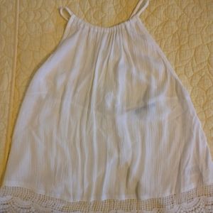 Beautiful lace embroidered halter top